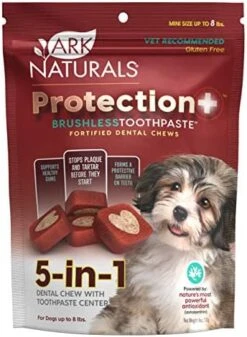 Ark Naturals Protection+ Brushless Toothpaste, Dog Dental Chews For Small Breeds, Prevents Plaque & Tartar, Freshens Breath, 12oz, 1 Pack 19 Ark Naturals Protection+ Brushless Toothpaste, Dog Dental Chews For Small Breeds, Prevents Plaque & Tartar, Freshens Breath, 12oz, 1 Pack -Dog Supply Store 51q4f6enrvL. AC