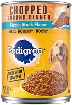 PEDIGREE CHOPPED GROUND DINNER Adult Canned Soft Wet Dog Food Beef, Bacon & Cheese Flavor, 22 Oz. Cans (Pack Of 12) 24 PEDIGREE CHOPPED GROUND DINNER Adult Canned Soft Wet Dog Food Beef, Bacon & Cheese Flavor, 22 Oz. Cans (Pack Of 12) -Dog Supply Store 51qB1a79ZSL. AC