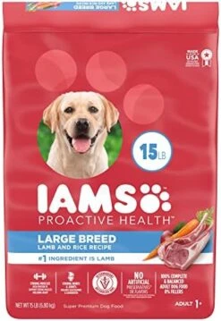 IAMS Adult High Protein Large Breed Dry Dog Food With Real Chicken, 30 Lb. Bag -Dog Supply Store 51rTlxlpKbL. AC