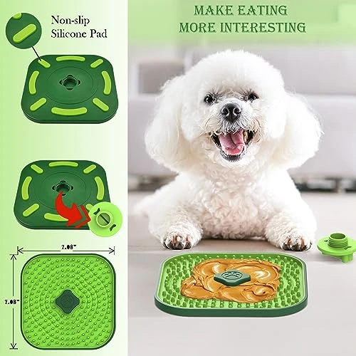Licking Mat For Crate, Dog Puppy Lick Pad For Cage, Kennel Slow Feeder With Peanut Butter, Yogurt 4 Licking Mat For Crate, Dog Puppy Lick Pad For Cage, Kennel Slow Feeder With Peanut Butter, Yogurt - Image 2