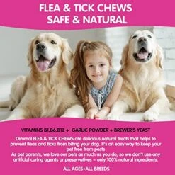 Flea And Tick Prevention For Dogs Chewables Pills, 120 Tablets Flea And Tick Chews For Dogs, Oral Flea Pills For All Breeds And Ages Dogs, Oral Flea Pills For Dogs Supplement -Dog Supply Store 51rxt0kUcaL