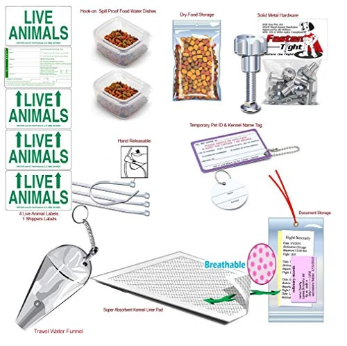 Complete - MD Deluxe Pet Airline Travel Kit With Pad 3 Complete - MD Deluxe Pet Airline Travel Kit With Pad