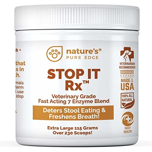 Nature's Pure Edge No Poop Eating For Dogs. Coprophagia Treatment. Digestive Enzyme With Breath Freshener. Stop Eating Poop For Dogs, Stool Eating Deterrent. Extra Large 230 Scoops In Each Jar. 3 Nature's Pure Edge No Poop Eating For Dogs. Coprophagia Treatment. Digestive Enzyme With Breath Freshener. Stop Eating Poop For Dogs, Stool Eating Deterrent. Extra Large 230 Scoops In Each Jar.