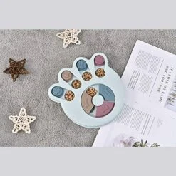 NENGISK Dog Slow Feeder, Food Treat Dispenser, Interactive Training Toy, Playing Feeder, Improve Intelligence, Fun Puzzle Game Toy For Pets, Aid Pets Digestion ABS Colorful Medium Size (Green) -Dog Supply Store 51siJcygdzL