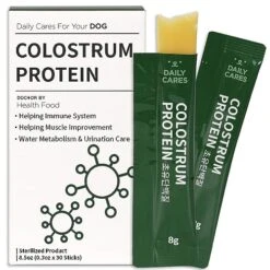DOCTOR BY Colustrum Protein For Dog And Puppy Weight Gain High True Protein Supplements For Dogs With Whey Protein Isolate, Colostrum And Goat Milk - 30 Count Individually Packaged