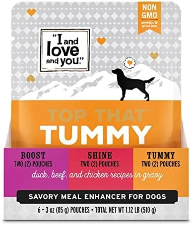 "I And Love And You" Top That Tummy Wet Dog Food Pouch, Chicken Recipe In Gravy, 3 Oz (Pack Of 12) 11 "I And Love And You" Top That Tummy Wet Dog Food Pouch, Chicken Recipe In Gravy, 3 Oz (Pack Of 12) - Image 9
