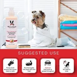 Warren London Hydrating Butter Leave In Pet Conditioner For Dogs | Lotion For Skin And Coat | Aloe Puppy & Dog Conditioner For Hair Detangler, Dry Skin, & Pet Fur Dandruff | Use After Dog Shampoo & Bathing | Made In USA | Guava 8oz -Dog Supply Store 51svlQ7zFcL