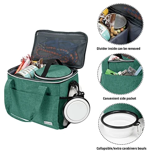 BAGLHER Dog Travel Bag Backpack Pet Supplies Backpack Pet Accessories Storage Bag 5-Piece Set With Shoulder Strap 2 Lined Pet Food Containers 4 Foldable Feeding Bowls Essential Kit For Pet Travel 5 BAGLHER Dog Travel Bag Backpack Pet Supplies Backpack Pet Accessories Storage Bag 5-Piece Set With Shoulder Strap 2 Lined Pet Food Containers 4 Foldable Feeding Bowls Essential Kit For Pet Travel - Image 3