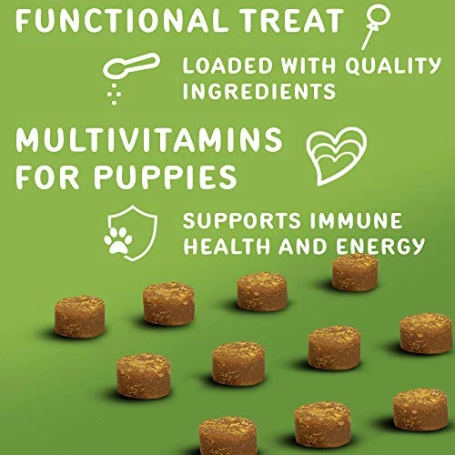 Waggedy Puppy Vitamin Chews –60 Chewy Multivitamins, Full Spectrum Functional Treats, Large Or Small Breed Puppy Supplement: Joint, Digestion, Immune System, Eyes & Coat 4.6 Oz. USA, Time Released 5 Waggedy Puppy Vitamin Chews –60 Chewy Multivitamins, Full Spectrum Functional Treats, Large Or Small Breed Puppy Supplement: Joint, Digestion, Immune System, Eyes & Coat 4.6 Oz. USA, Time Released - Image 3
