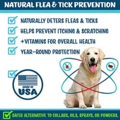 Texas Pet Company Flea Defender Flea And Tick Prevention For Dogs, Chewables For Large To Small Dogs, Natural Bacon Flavor Flea & Tick Control Treats For Dogs Soft Chew Supplement, Made In The USA. 8 Texas Pet Company Flea Defender Flea And Tick Prevention For Dogs, Chewables For Large To Small Dogs, Natural Bacon Flavor Flea & Tick Control Treats For Dogs Soft Chew Supplement, Made In The USA. -Dog Supply Store 51uJedF1BhL