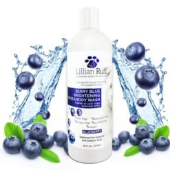 Lillian Ruff Berry Blue Brightening Face And Body Wash For Dogs And Cats - Tear Free Blueberry Shampoo - Remove Tear Stains, Hydrate Dry Itchy Skin, Add Shine & Luster To Coats - Made In USA (Gallon) 19 Lillian Ruff Berry Blue Brightening Face And Body Wash For Dogs And Cats - Tear Free Blueberry Shampoo - Remove Tear Stains, Hydrate Dry Itchy Skin, Add Shine & Luster To Coats - Made In USA (Gallon) -Dog Supply Store 51uKyflOJ6L