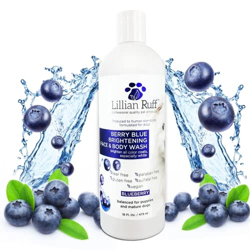 Lillian Ruff Berry Blue Brightening Face And Body Wash For Dogs And Cats - Tear Free Blueberry Shampoo - Remove Tear Stains, Hydrate Dry Itchy Skin, Add Shine & Luster To Coats - Made In USA (Gallon) 11 Lillian Ruff Berry Blue Brightening Face And Body Wash For Dogs And Cats - Tear Free Blueberry Shampoo - Remove Tear Stains, Hydrate Dry Itchy Skin, Add Shine & Luster To Coats - Made In USA (Gallon) - Image 9