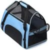 JOZZY Pet Travel Bag Portable Travel Carrying Dog Bag Breathable Waterproof Pet Backpack Dog Carrier Pet Handle Bags Pet Transport Cat Bags Outdoor (Color : Blue, Size : Medium)