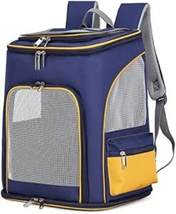 LEFEDA Cat Backpack Carrier Bag Pet Outdoor Travel Shoulder Bag Carriers For Cats Small Dogs Backpack Breathable Strong Cat Backpack Pet Backpack Carrier (Color : Gray) -Dog Supply Store 51uiWH4HfiL. AC