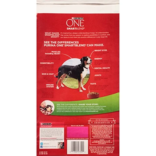 Purina ONE, SmartBlend Lamb & Rice Formula Premium Dog Food 4 Lb. Bag 4 Purina ONE, SmartBlend Lamb & Rice Formula Premium Dog Food 4 Lb. Bag - Image 2