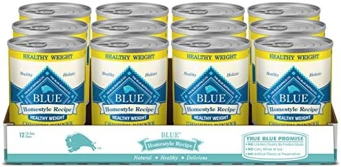 Blue Buffalo Homestyle Recipe Natural Adult Healthy Weight Wet Dog Food, Chicken 12.5-oz Can (Pack Of 12) 7 Blue Buffalo Homestyle Recipe Natural Adult Healthy Weight Wet Dog Food, Chicken 12.5-oz Can (Pack Of 12) - Image 5