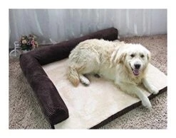YangYan Large Dog Bed Sofa Dog Cat Pet Cushion For Big Dogs Washable Nest Cat Litter Teddy Puppy Mat Kennel Pet House S M L XL (Color : Pink, Size : 70x55x15cm) -Dog Supply Store 51wI1BeZSVL