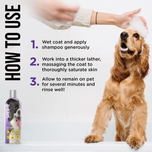 Shed-X Shed Control Shampoo For Dogs, 16 Oz – Reduce Shedding – Shampoo Infuses Skin And Coat With Vitamins And Antioxidants To Clean, Release Excess Hair, And Exfoliate 5 Shed-X Shed Control Shampoo For Dogs, 16 Oz – Reduce Shedding – Shampoo Infuses Skin And Coat With Vitamins And Antioxidants To Clean, Release Excess Hair, And Exfoliate - Image 3