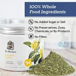 Dr. Harvey's Golden Years Geriatric Herbal Supplement For Senior Dogs, 7 Oz -Dog Supply Store 51ycBvFstiL