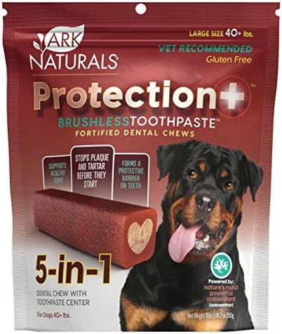 Ark Naturals Protection+ Brushless Toothpaste, Dog Dental Chews For Small Breeds, Prevents Plaque & Tartar, Freshens Breath, 12oz, 1 Pack 9 Ark Naturals Protection+ Brushless Toothpaste, Dog Dental Chews For Small Breeds, Prevents Plaque & Tartar, Freshens Breath, 12oz, 1 Pack - Image 7