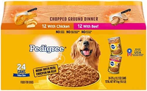 PEDIGREE CHOPPED GROUND DINNER Adult Canned Soft Wet Dog Food Beef, Bacon & Cheese Flavor, 22 Oz. Cans (Pack Of 12) 14 PEDIGREE CHOPPED GROUND DINNER Adult Canned Soft Wet Dog Food Beef, Bacon & Cheese Flavor, 22 Oz. Cans (Pack Of 12) - Image 12