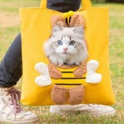 Cat Carrier Cat Bag Going Out Portable Canvas Bag Portable Shoulder Bag Cat Bag Outing Cat Dog Pet Backpack Pet Carrier (Size : Small) -Dog Supply Store 613vxeimg2L