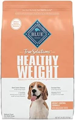 Blue Buffalo True Solutions Healthy Weight Natural Weight Control Adult Wet Dog Food, Chicken 12.5-oz Cans (Pack Of 12) -Dog Supply Store 615oUyxK98L. AC