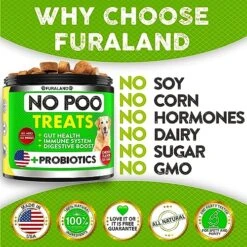 No Poo Chews - Coprophagia Stool Eating Deterrent For Dogs - Made In USA - Stop Eating Poop For Dogs - Prevent Dog From Eating Poop - Probiotics & Enzymes - Forbid For Dogs Chew -Dog Supply Store 618X27veTNL