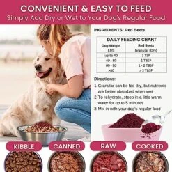 Olewo Red Beets For Dogs Granular – Natural Anti Itch For Dogs, Dog Food Topper, Immune, Cleansing, Skin & Coat Support, Dehydrated Whole Food Dog Multivitamin, Fiber For Dogs, 22 Oz -Dog Supply Store 61IGNDAxnkL