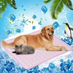 SONGBIRDTH Pet Bed,Pet Pad Cool Portable Removable Breathable Cool Pet Cushion For Dog,Breathable Cotton Blend,Removable Easy To Clean -Dog Supply Store 61LF9QKlj7L