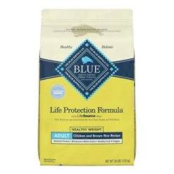 Blue Buffalo Life Protection Formula Natural Adult Healthy Weight Dry Dog Food, Chicken And Brown Rice 30-lb