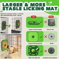 Dogginmen Dog Lick Mat,Licking Mat For Large Medium Small Dogs And Cats Crate,Interactive 7.1" Large Size Lick Mats For Crate Training,Reduce Anxiety And Boredom,Dog Lick Mat Treat For Peanut Butter 12 Dogginmen Dog Lick Mat,Licking Mat For Large Medium Small Dogs And Cats Crate,Interactive 7.1" Large Size Lick Mats For Crate Training,Reduce Anxiety And Boredom,Dog Lick Mat Treat For Peanut Butter -Dog Supply Store 61SlMJPK3sL