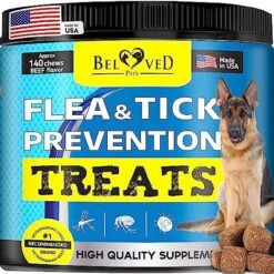 Beloved Pets Flea And Tick Prevention Chewable Pills For Dogs - Revolution Oral Flea Treatment For Pets - Pest Control & Natural Defense - Chewables Small Tablets Made In USA… (Bacon) -Dog Supply Store 61T1WHesJyL. AC