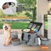 Pawaboo Dog Travel Bag, Pet Traveling Luggage With 2 Food Storage Bags And Multi-Function Pockets, Airline Approved Pet Travel Bag Tote Organizer Overnight Accessories With Shoulder Strap, Light Gray 1 Pawaboo Dog Travel Bag, Pet Traveling Luggage With 2 Food Storage Bags And Multi-Function Pockets, Airline Approved Pet Travel Bag Tote Organizer Overnight Accessories With Shoulder Strap, Light Gray -Dog Supply Store 61c4nSXlGAL
