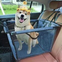 TUOCHUFUN Dog Car Seats For Medium Dogs 40 Lbs, Easy To Clean, Large Frame PVC Pipe Support, Breathable, Folding, Washable (Paw Print) -Dog Supply Store 61xHuK7NR9L. AC