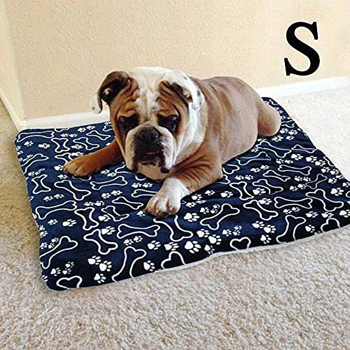 SONGBIRDTH Pet Bed,Winter Warm Pet Dog Puppy Cat Bed Cushion Mat Soft Fleece Kennel Blanket,Breathable Cotton Blend,Removable Easy To Clean Bone* XL 6 SONGBIRDTH Pet Bed,Winter Warm Pet Dog Puppy Cat Bed Cushion Mat Soft Fleece Kennel Blanket,Breathable Cotton Blend,Removable Easy To Clean Bone* XL - Image 4